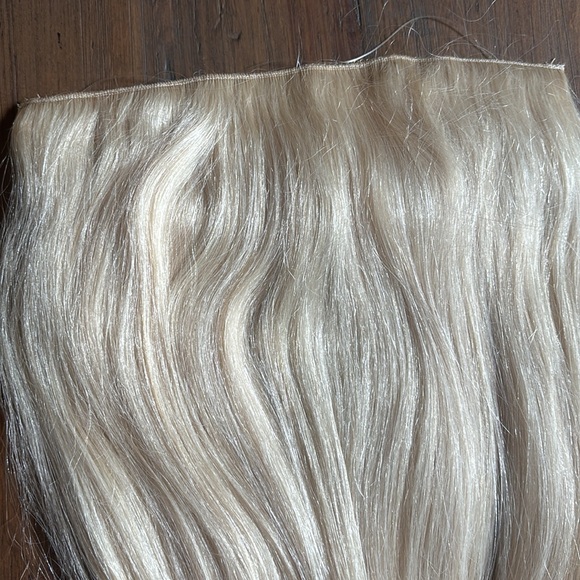 16 inch real human hair blonde extension halo - Picture 10 of 12